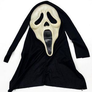Vtg 1990's Easter Unlimited Glow in the Dark Scream Movie Ghost Halloween Mask